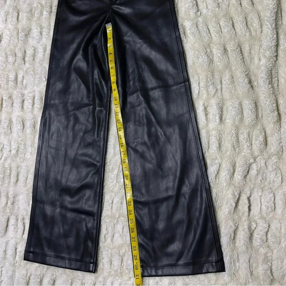 NWT BLANKNYC Women’s Franklin Leather High Rise Wide Leg Pants - Picture 12 of 13